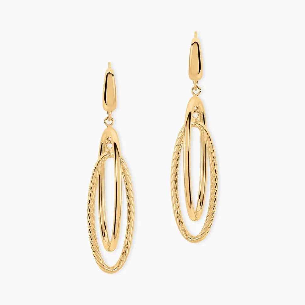 Marc Orian Pendantes|Boucles D'Oreilles Fleur > Boucles D'Oreilles Pendantes Marjaana Or Jaune