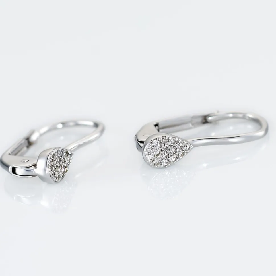 Marc Orian Pendantes|Bijoux Zirconium > Boucles D'oreilles Pendantes Ernst Goutte Or Jaune Oxyde De Zirconium