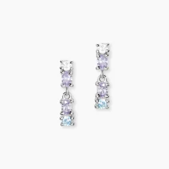 Marc Orian Pendantes|Bijoux Zirconium > Boucles D'Oreilles Pendantes Dion Argent Blanc Oxyde De Zirconium