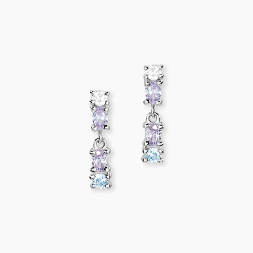 Marc Orian Pendantes|Bijoux Zirconium > Boucles D'Oreilles Pendantes Dion Argent Blanc Oxyde De Zirconium