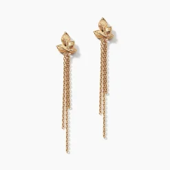Boucles D'oreilles Pendantes Althea Plaqué Or Doré
