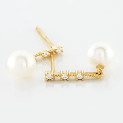 Marc Orian Pendantes|Parures De Mariage > Boucles D'oreilles Pendantes Louise-marie Or Jaune Perle De Culture
