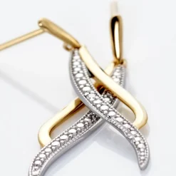 Marc Orian Pendantes|Parures De Mariage > Boucles D'oreilles Pendantes Or Jaune Maaria Diamants