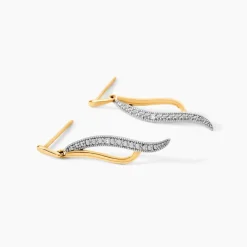 Marc Orian Pendantes|Parures De Mariage > Boucles D'oreilles Pendantes Or Jaune Maaria Diamants