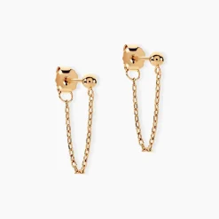 Boucles D'oreilles Pendantes Joska Plaqué Or Jaune