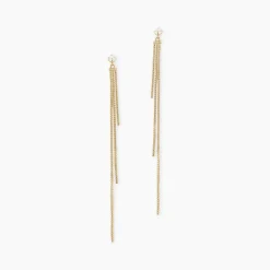Marc Orian Pendantes|Bijoux Zirconium > Boucles D'oreilles Pendantes Carrine Or Jaune Oxyde De Zirconium
