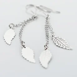 Marc Orian Pendantes|Boucles D'Oreilles Argent > Boucles D'oreilles Pendantes Fabia Argent Blanc