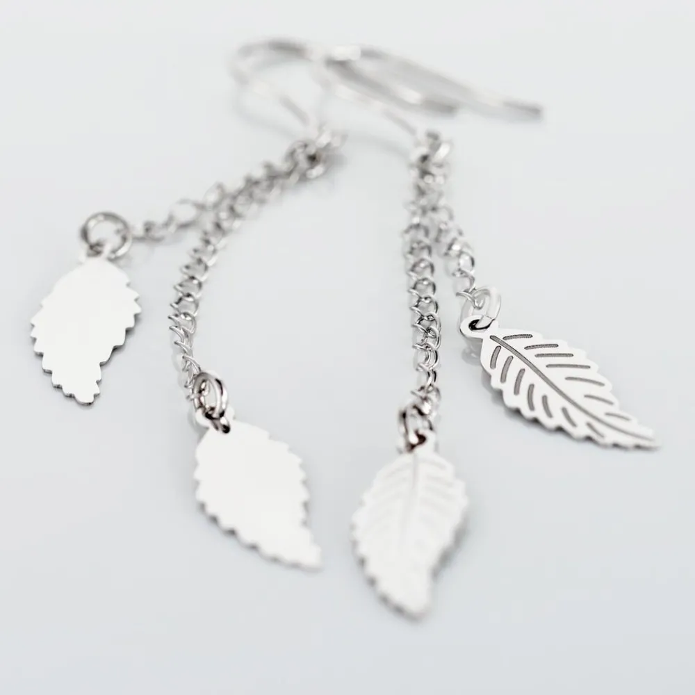 Marc Orian Pendantes|Boucles D'Oreilles Argent > Boucles D'oreilles Pendantes Fabia Argent Blanc