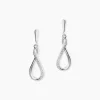 Marc Orian Pendantes|Boucles D'Oreilles > Boucles D'oreilles Pendantes Vanessa Or Blanc Diamant
