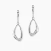 Marc Orian Pendantes|Boucles D'Oreilles Argent > Boucles D'oreilles Pendantes Ketyae Argent Blanc