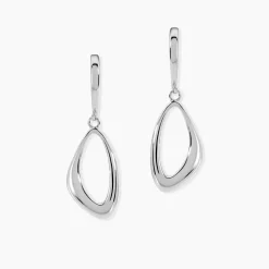 Marc Orian Pendantes|Boucles D'Oreilles Argent > Boucles D'oreilles Pendantes Ketyae Argent Blanc