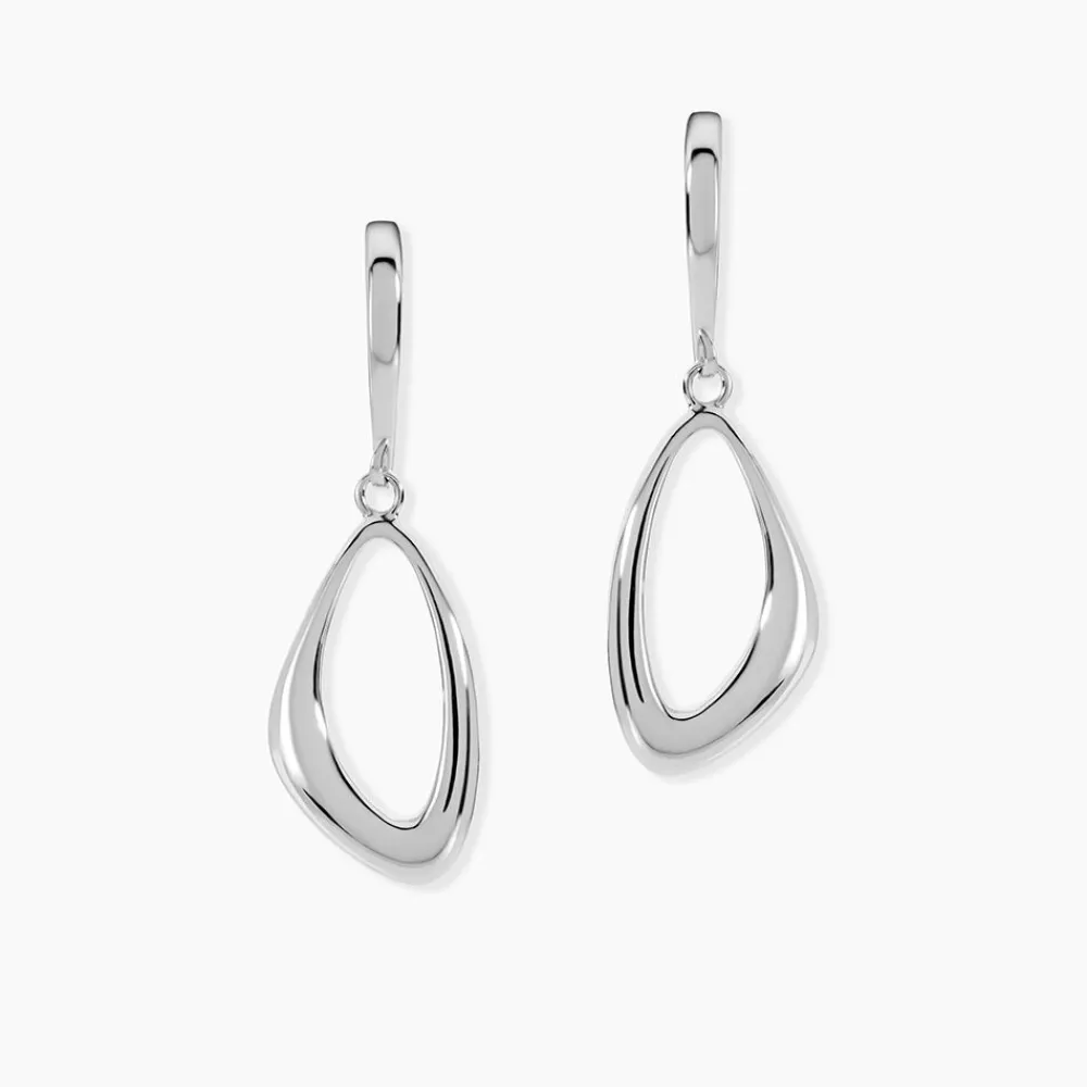 Marc Orian Pendantes|Boucles D'Oreilles Argent > Boucles D'oreilles Pendantes Ketyae Argent Blanc