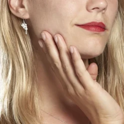 Marc Orian Pendantes|Boucles D'Oreilles Argent > Boucles D'oreilles Pendantes Anita Argent Blanc