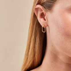 Marc Orian Pendantes|Cadeaux Mariage > Boucles D'oreilles Pendantes Pluie D'Eclat Or Blanc Saphir