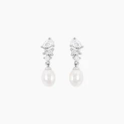 Marc Orian Pendantes|Bijoux Perles > Boucles D'Oreilles Pendantes Elea Argent Blanc Perle De Culture Oxyde De Zirconium