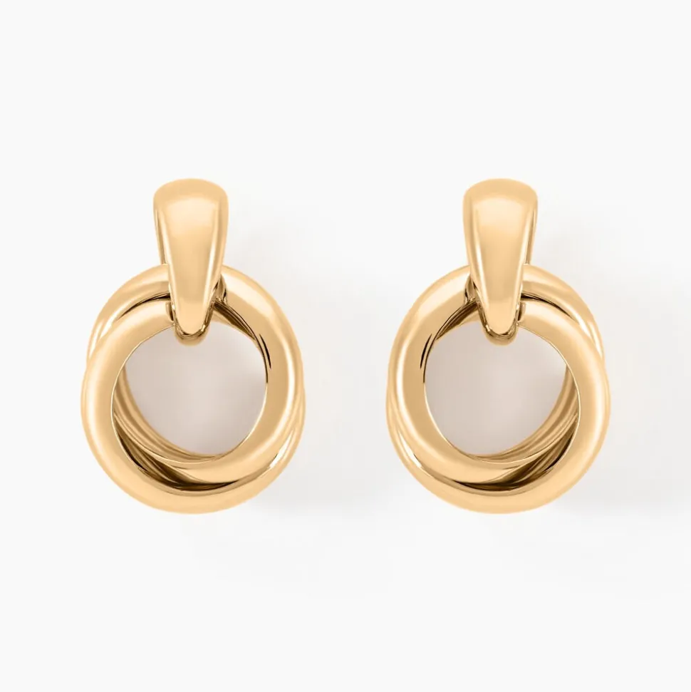 Boucles D'oreilles Pendantes Plaqué Or Jaune Alfonsina