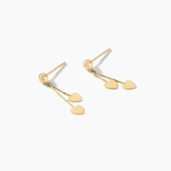 Marc Orian Pendantes|Boucles D'Oreilles Cœur > Boucles D'oreilles Pendantes Ervins Pendantes Coeurs Or Jaune