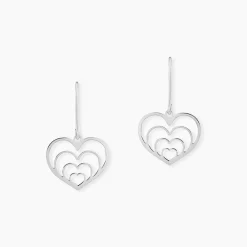 Marc Orian Pendantes|Boucles D'Oreilles Argent > Boucles D'oreilles Pendantes Naleen Argent Blanc