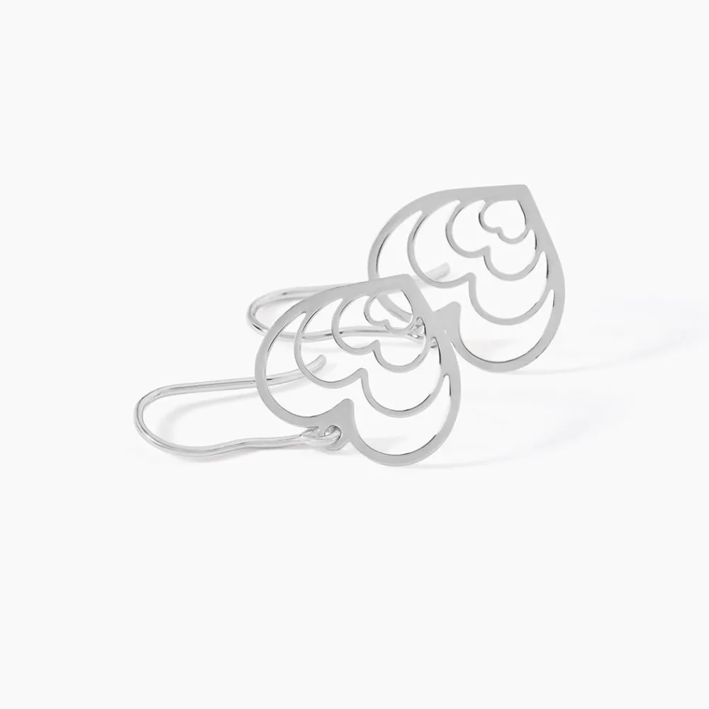 Marc Orian Pendantes|Boucles D'Oreilles Argent > Boucles D'oreilles Pendantes Naleen Argent Blanc