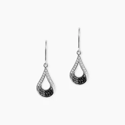 Marc Orian Pendantes|Parures De Mariage > Boucles D'oreilles Pendantes Romanne Or Blanc Diamant