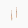 Marc Orian Pendantes|Bijoux Or > Boucles D'oreilles Pendantes Clodie Or Rose Diamant
