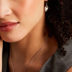 Marc Orian Pendantes|Bijoux Perles > Boucles D'oreilles Pendantes Laurene Argent Perle De Culture Et Oxyde