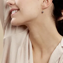 Boucles D'oreilles Pendantes Severiane Or Jaune Perle De Culture