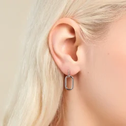 Marc Orian Pendantes|Boucles D'Oreilles Argent > Boucles D'oreilles Pendantes Elfie Argent Blanc