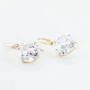 Marc Orian Pendantes|Bijoux Zirconium > Boucles D'oreilles Pendantes Oxyde Rond Or Jaune Oxyde De Zirconium