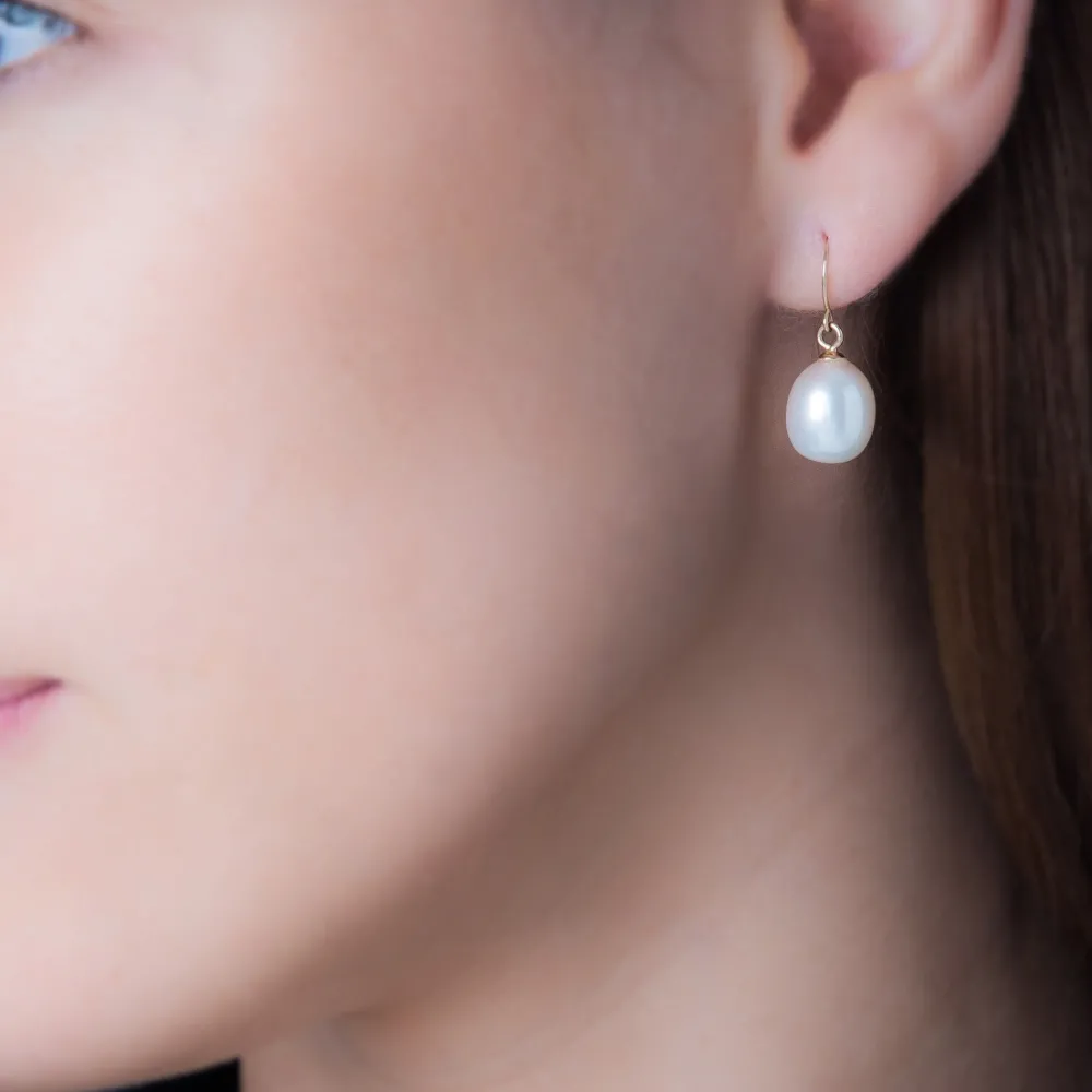 Marc Orian Pendantes|Parures De Mariage > Boucles D'oreilles Pendantes Baroque Or Jaune Perle De Culture