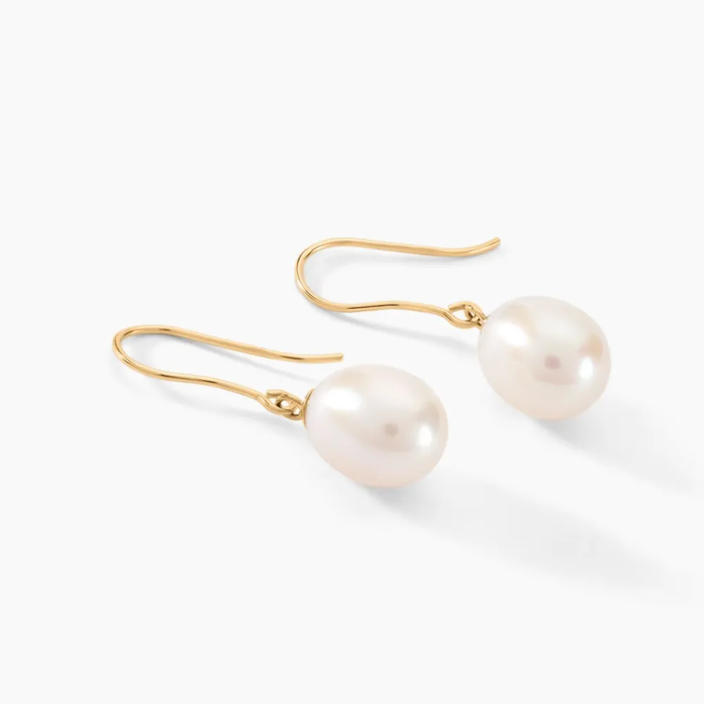 Marc Orian Pendantes|Parures De Mariage > Boucles D'oreilles Pendantes Baroque Or Jaune Perle De Culture