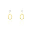 Boucles D'oreilles Pendantes Tatiana Or Jaune Diamant