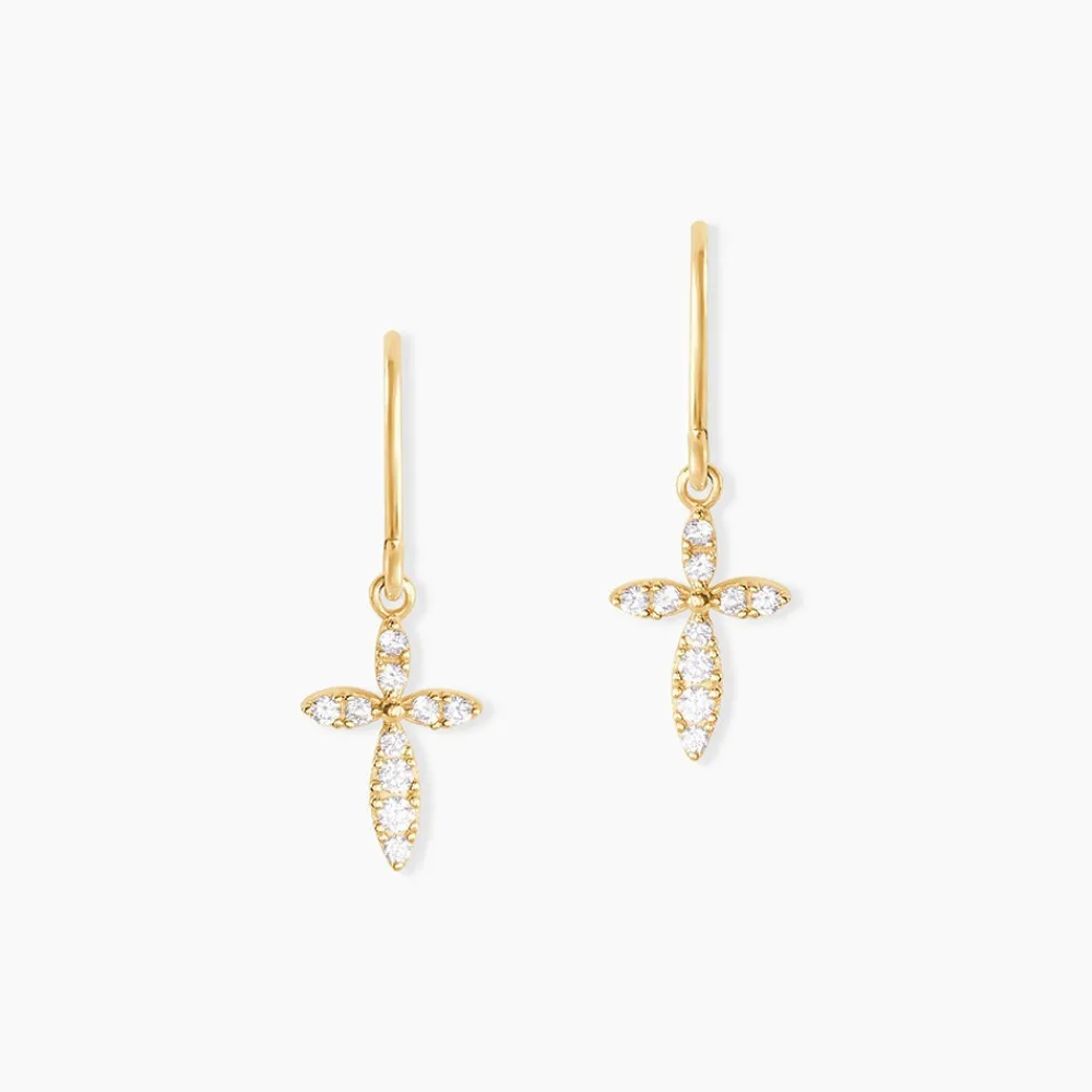 Marc Orian Pendantes|Bijoux Zirconium > Boucles D'oreilles Pendantes Chastity Or Jaune Oxyde De Zirconium