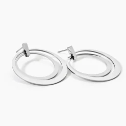 Marc Orian Pendantes|Boucles D'Oreilles Acier Inoxydable > Boucles D'oreilles Pendantes Saffy Acier Blanc