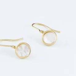 Marc Orian Pendantes|Idées Cadeaux Femme > Boucles D'oreilles Pendantes Joana Or Jaune Nacre