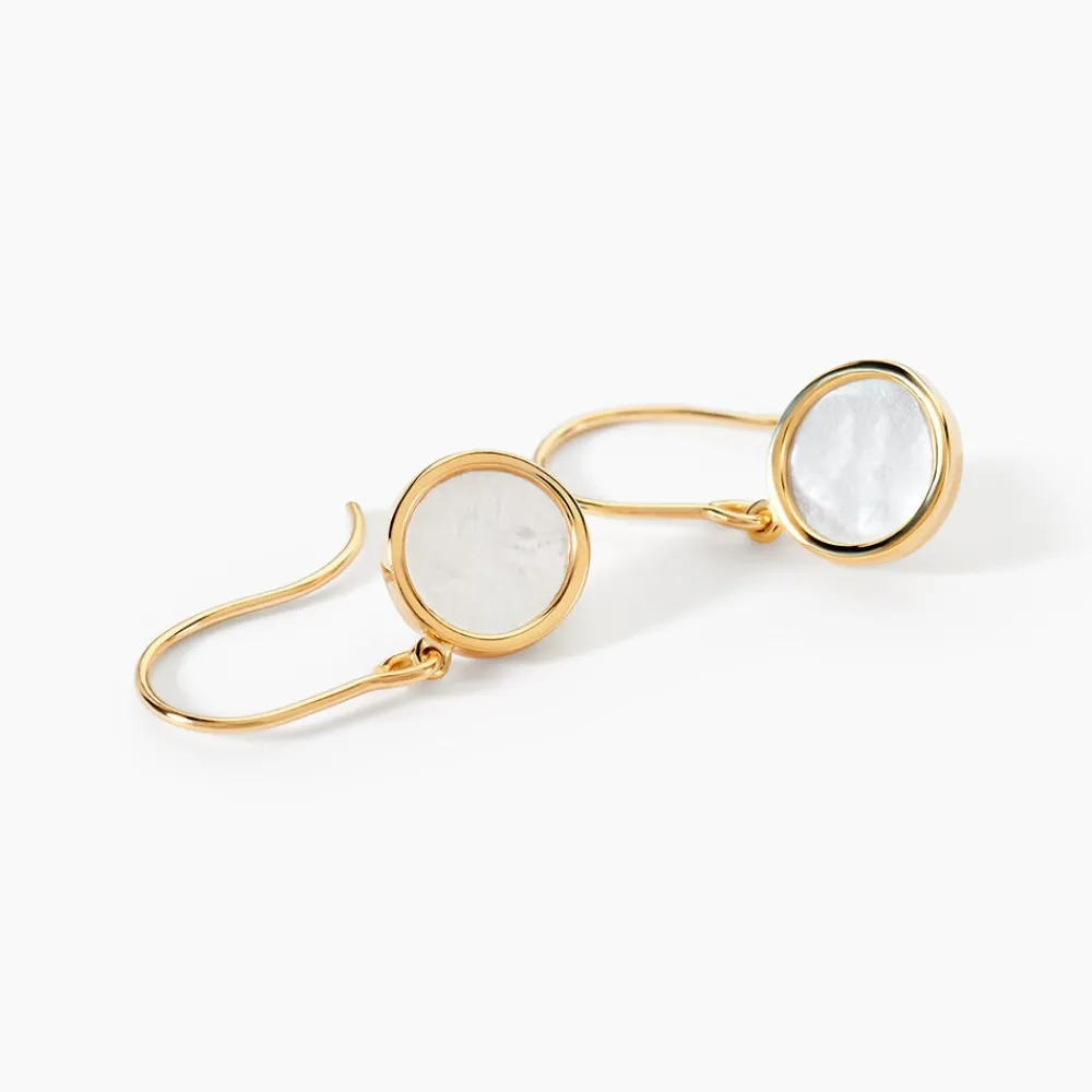 Marc Orian Pendantes|Idées Cadeaux Femme > Boucles D'oreilles Pendantes Joana Or Jaune Nacre