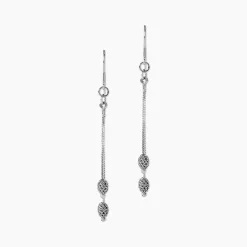 Marc Orian Pendantes|Boucles D'Oreilles Argent > Boucles D'oreilles Pendantes Ninae Argent Blanc