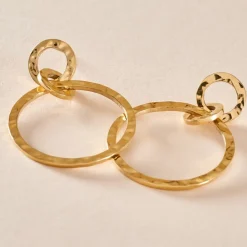 Marc Orian Pendantes|Boucles D'Oreilles Acier Inoxydable > Boucles D'oreilles Pendantes Oia Acier Jaune
