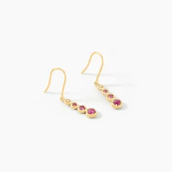 Marc Orian Pendantes|Anniversaire De Mariage > Boucles D'oreilles Pendantes Josephine or jaune rubis