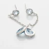 Marc Orian Pendantes|Cadeaux Mariage > Boucles D'oreilles Pendantes Brenda Or Blanc Topaze