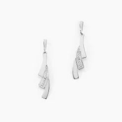 Marc Orian Pendantes|Bijoux Or > Boucles D'oreilles Pendantes Ainhoa Or Blanc Diamant