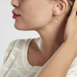 Marc Orian Pendantes|Bijoux Zirconium > Boucles D'oreilles Pendantes Guenovera Argent Blanc Oxyde De Zirconium
