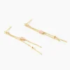 Marc Orian Pendantes|Idées Cadeaux Femme > Boucles D'oreilles Pendantes Reflets Pop Or Jaune Rhodochrosite