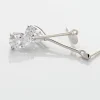 Marc Orian Pendantes|Bijoux Zirconium > Boucles D'oreilles Pendantes Goutte Or Blanc Oxyde De Zirconium