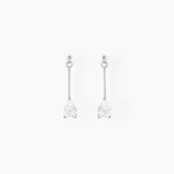 Marc Orian Pendantes|Bijoux Zirconium > Boucles D'oreilles Pendantes Goutte Or Blanc Oxyde De Zirconium