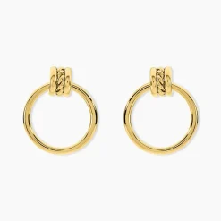 Marc Orian Pendantes|Boucles D'Oreilles Acier Inoxydable > Boucles D'Oreilles Pendantes Cherish Acier Jaune