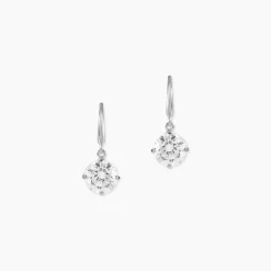 Marc Orian Pendantes|Idées Cadeaux Femme > Boucles D'oreilles Pendantes Or Blanc Aedhan Oxydes