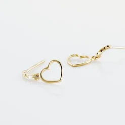 Marc Orian Pendantes|Boucles D'Oreilles Cœur > Boucles D'oreilles Pendantes Feryal Pendantes Coeurs Or Jaune