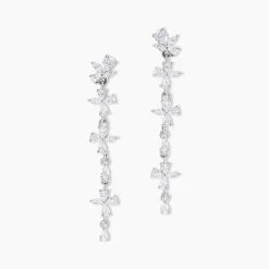 Marc Orian Pendantes|Bijoux Zirconium > Boucles D'Oreilles Pendantes Feeria Argent Blanc Oxyde De Zirconium