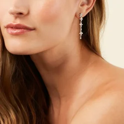 Marc Orian Pendantes|Bijoux Zirconium > Boucles D'Oreilles Pendantes Feeria Argent Blanc Oxyde De Zirconium